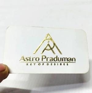 Velvet Raised Foil Die Shape Visiting Cards