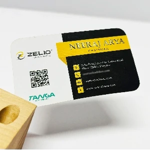 Velvet UV Die Shape Visiting Cards