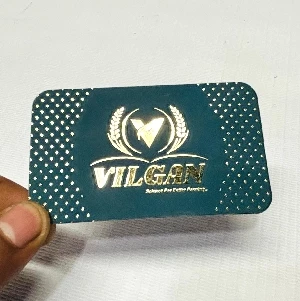 Matte Raised Foil Die Shape Visiting Cards