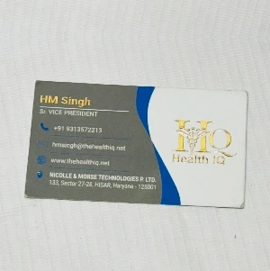 Velvet Raised Foil Visiting Cards