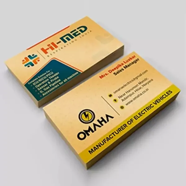 Golden Metallic Visiting Cards