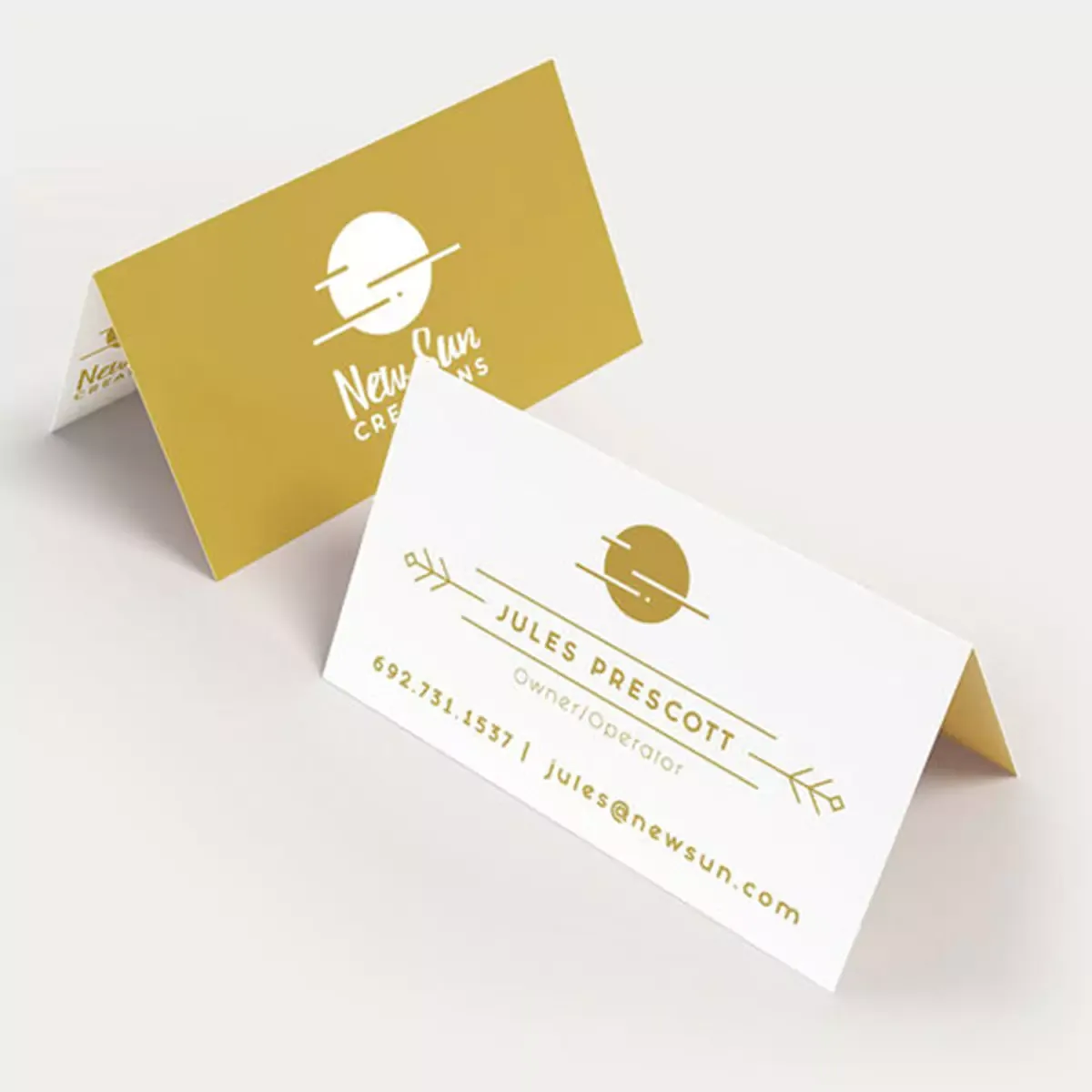 Non Tearable Folded Visiting Cards