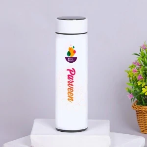 White Sublimation LED Temperature Bottle (RENBTL1023)