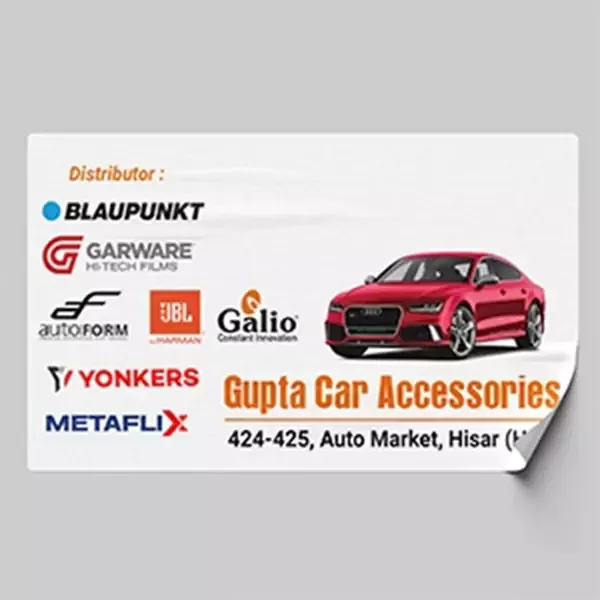 Transparent Gumming Visiting Cards