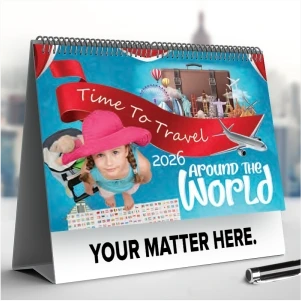 Elegant Table Calendar 9 x 8 Inch