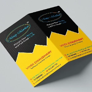 Classic Texture Folded Visiting Cards